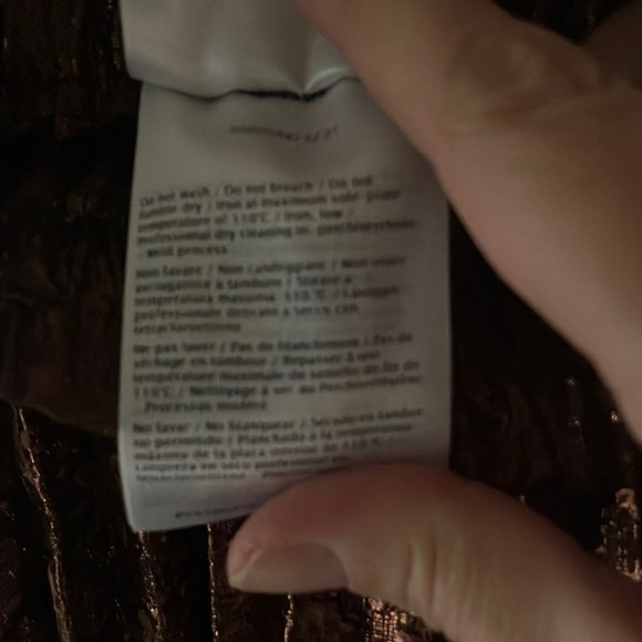 RED Valentino Metallic Dark Copper Jacquard Knee-Length Pleated Skirt wmns 48/18 - Picture 7 of 17